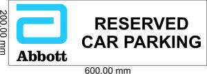 10772-C abbott logo Reserved car parking