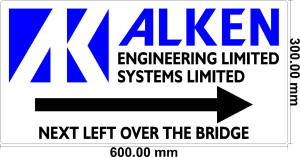 10899-A Alken estate direction sign