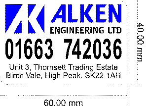 8673-B alken engineering Labels