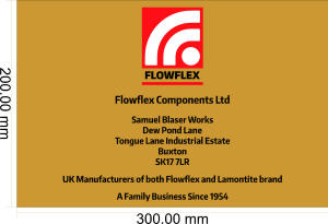 10474-AC Plaque Flowflex Components Limited