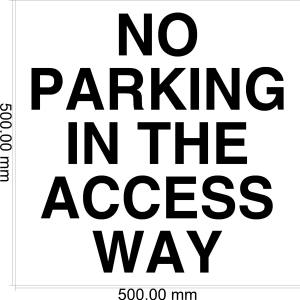 10910-A Grovenor Estates No Parking in the access way