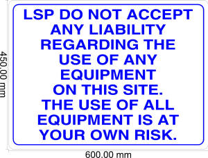 10906-C LSP LIABILITY SIGN