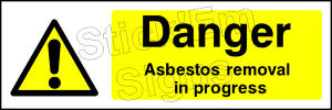 Danger Asbestos removal in progress CONS0041