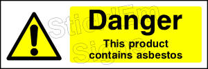 Danger This product contains asbestos CONS0042