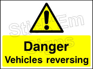 Danger vehicles reversing CONS0067