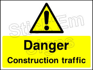 Danger construction traffic CONS0072