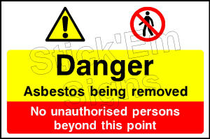 Danger asbestos being removed CONS0083