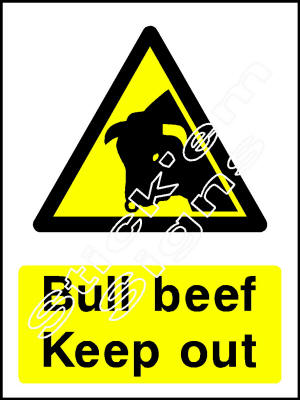 COUN0014 Bull beef Keep out
