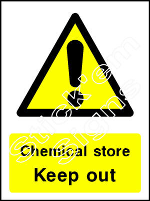 COUN0043 Chemical store Keep out