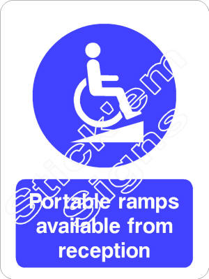 DDA0006 Portable ramps available from reception