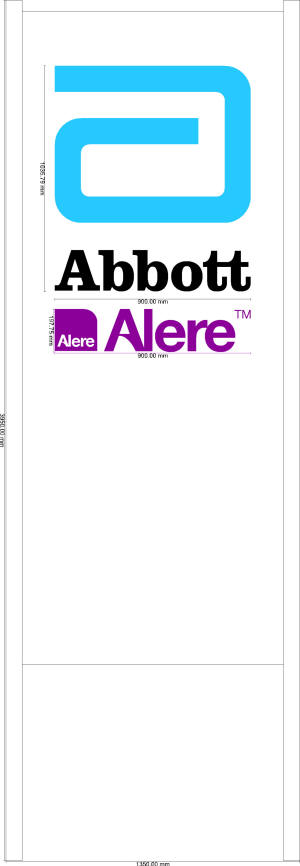 10772-AA Abbott and Alere logo totem pole