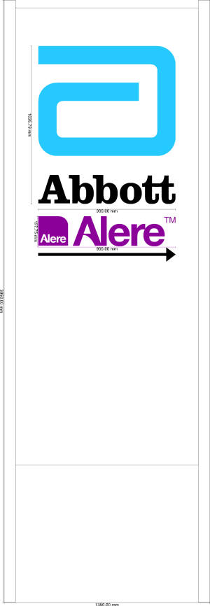 10772-AB Abbott and Alere logo totem pole