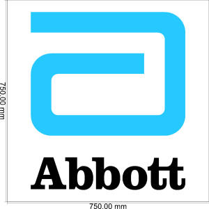 10772-D abbott logo Reception Wall