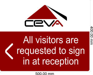 7584-A CEVA All visitors please report to reception