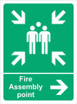 11475-A Fire Assembly Point arrow right