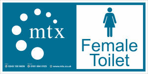 MTX Contracts Site Safety SS-0017 Female Toilet