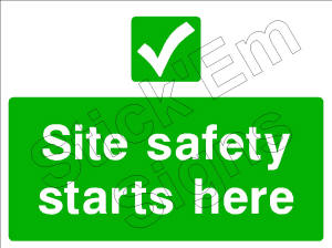 Site safety starts here CONS0007