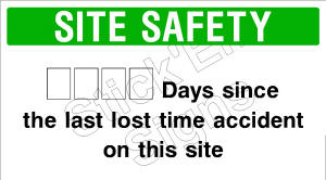 Site Safety Days since CONS0010 