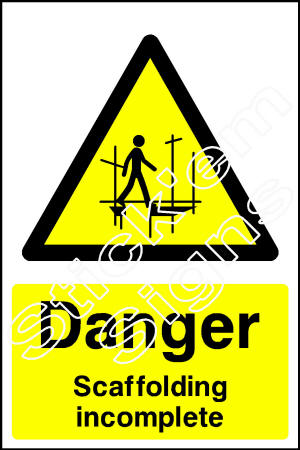 Danger Scaffolding incomplete CONS0021