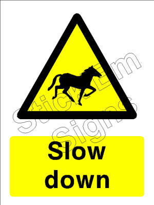 Horses Slow down