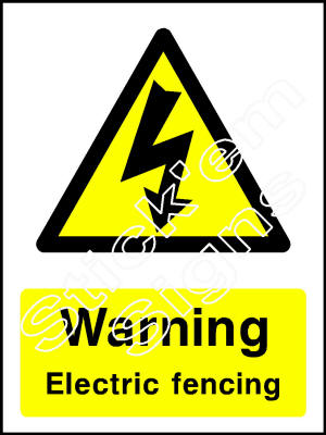 COUN0049 Warning Electric fencing