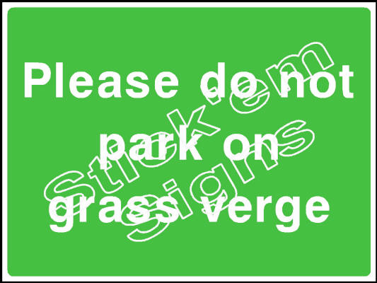 COUN0052 Please do not park on grass verge