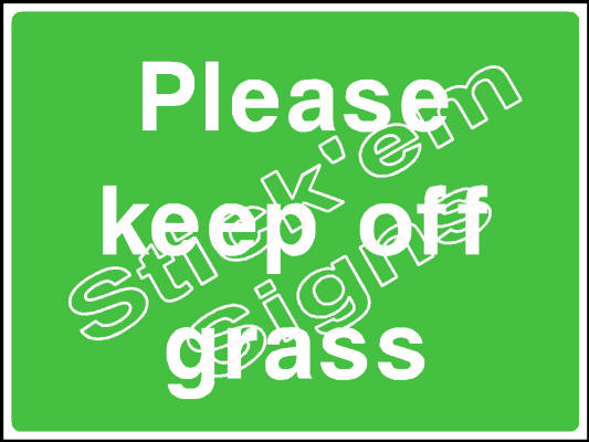 COUN0053 Please keep off grass