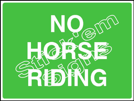 COUN0055 No horse riding