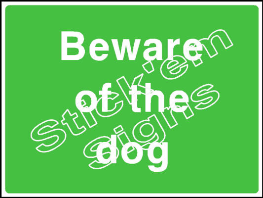 COUN0061 Beware of the dog