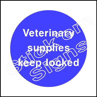 COUN0077 Veterinary supplies keep locked