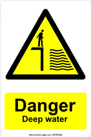 10866-C Danger deep water